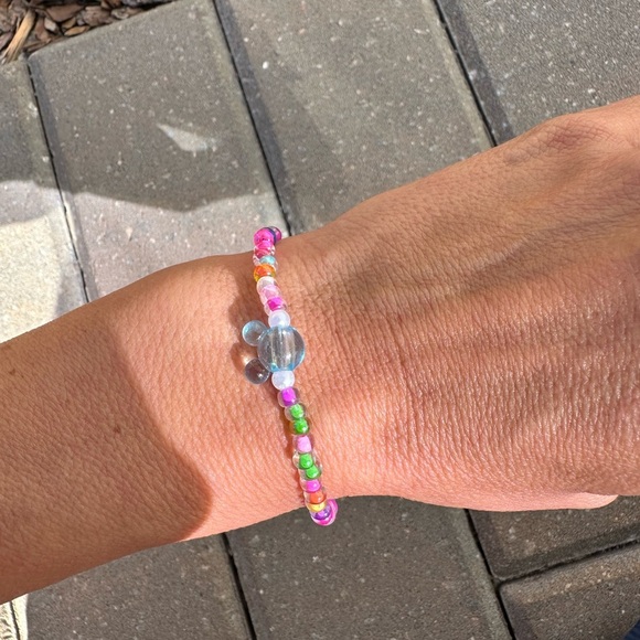 Handmade Disney Stretch Mickey Bracelet Friendship stack Bracelet - Picture 1 of 5